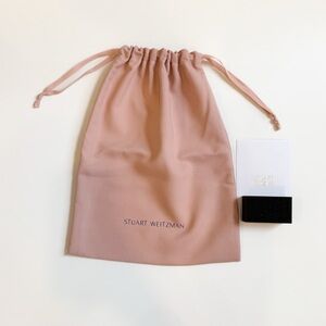 Stuart Weitzman Blush Pink Dust Bag 11” x 14” & Suede Foam Buffer NEW